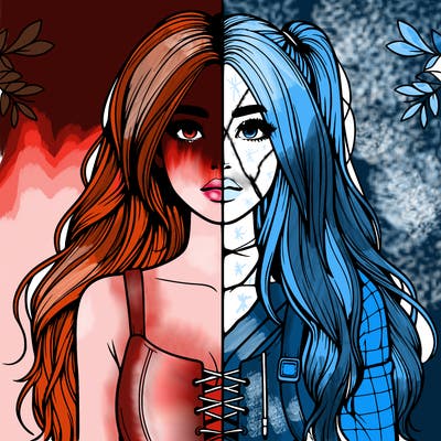 realistic girl split