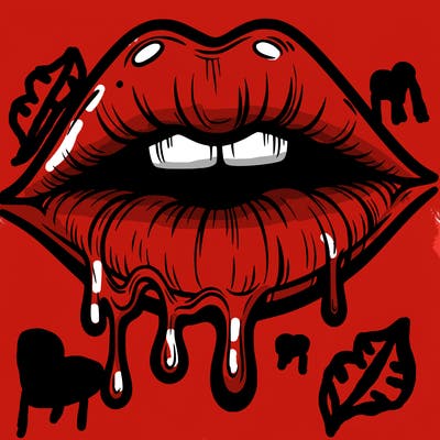lips that look realistic and drip