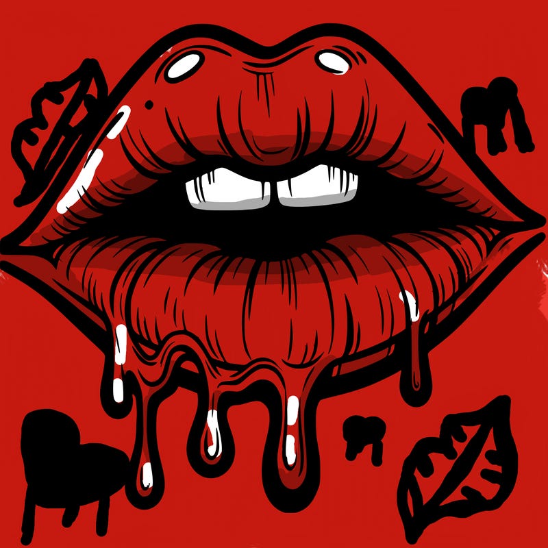 lips that look realistic and drip