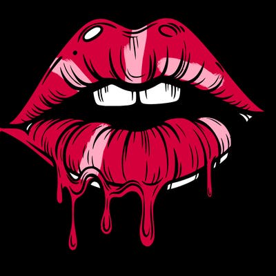 lips that look realistic and drip