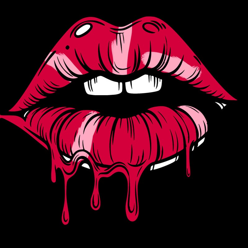 lips that look realistic and drip