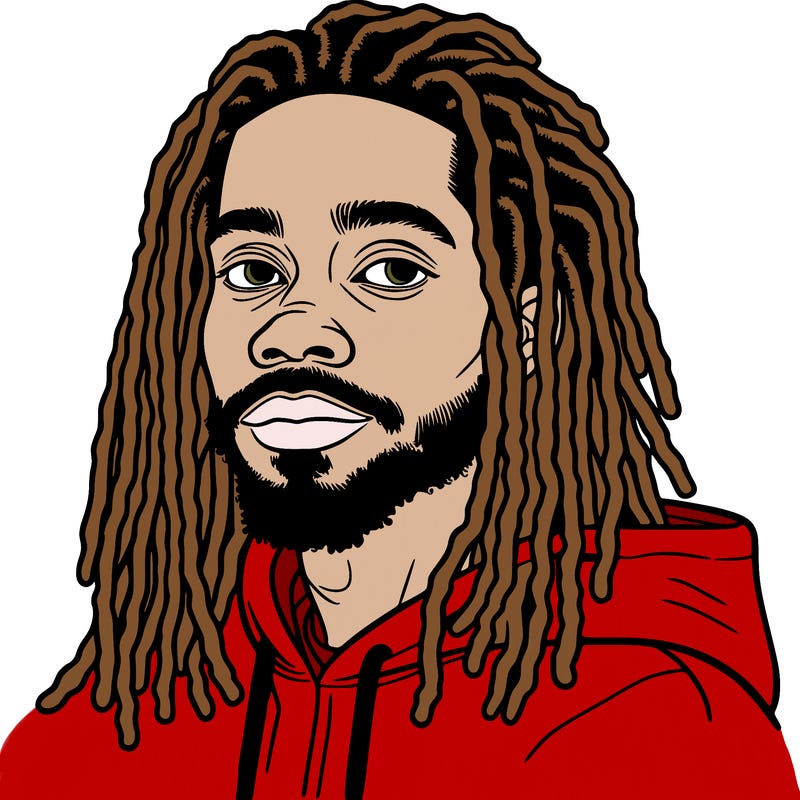 man with dreads