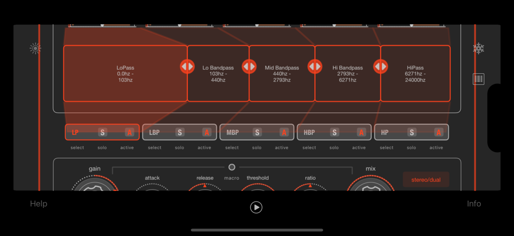 JAX MASTERING : MBC Pro - JAX MASTERING MBC Pro frequency band controls for audio mastering