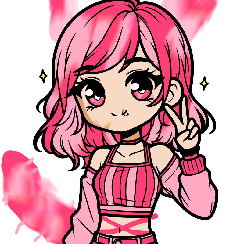 cute girl with crop top