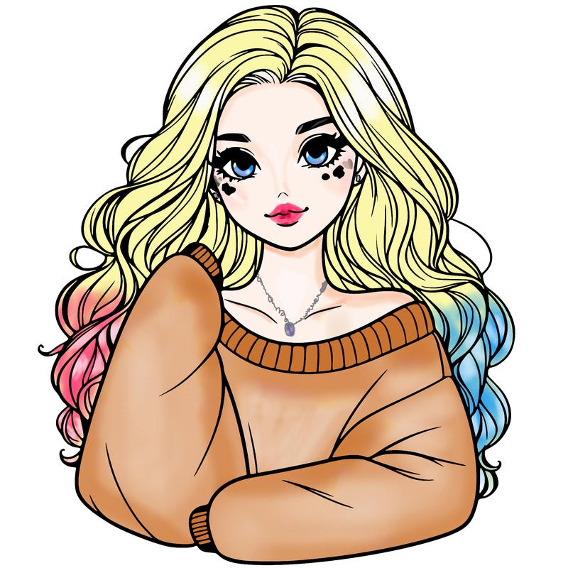 a beautiful girl in a big sweatshirt