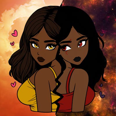 realistic girl split