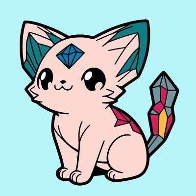crystal kitten