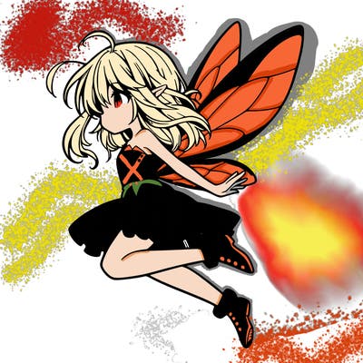 manga fairy flying