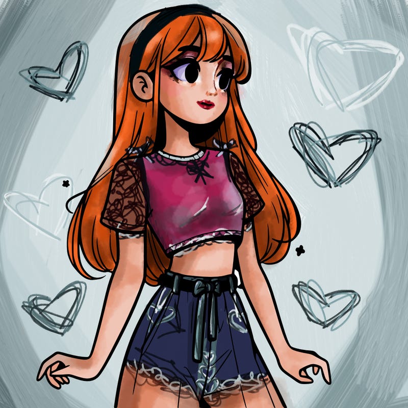 girl in a cute crop top