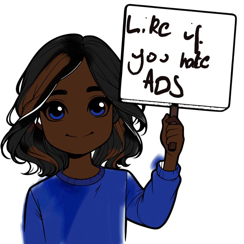 realistic girl holding up a sign