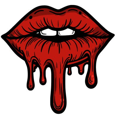 dripping lips