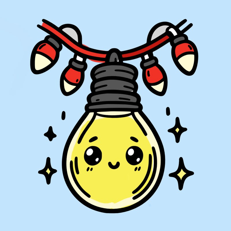 small bulb of a garland