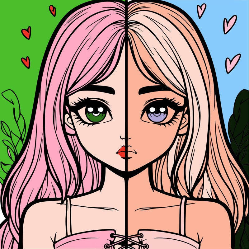 realistic girl split