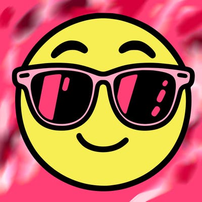 emoji with sunglasses