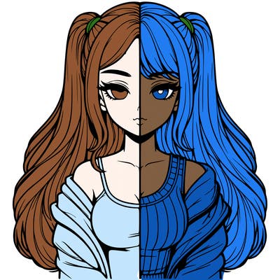 realistic girl split