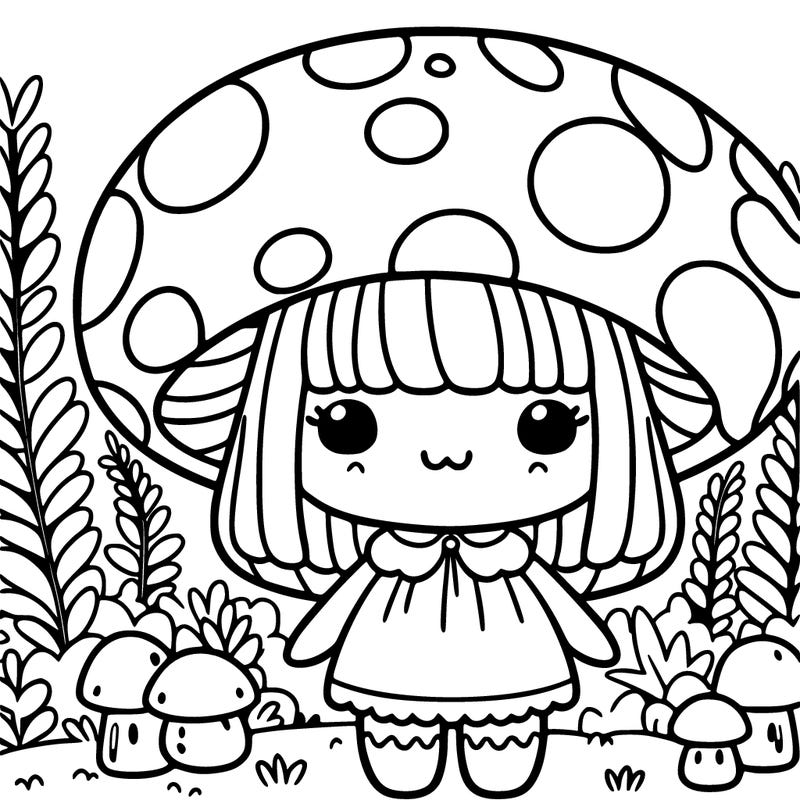 mushroom girl