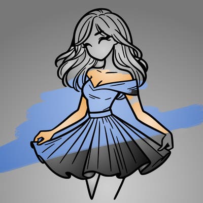 woman in skirt