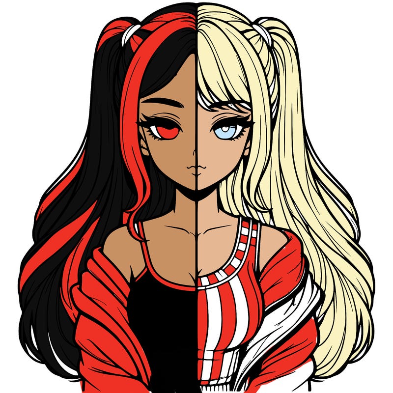 realistic girl split