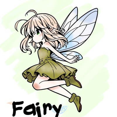 manga fairy flying