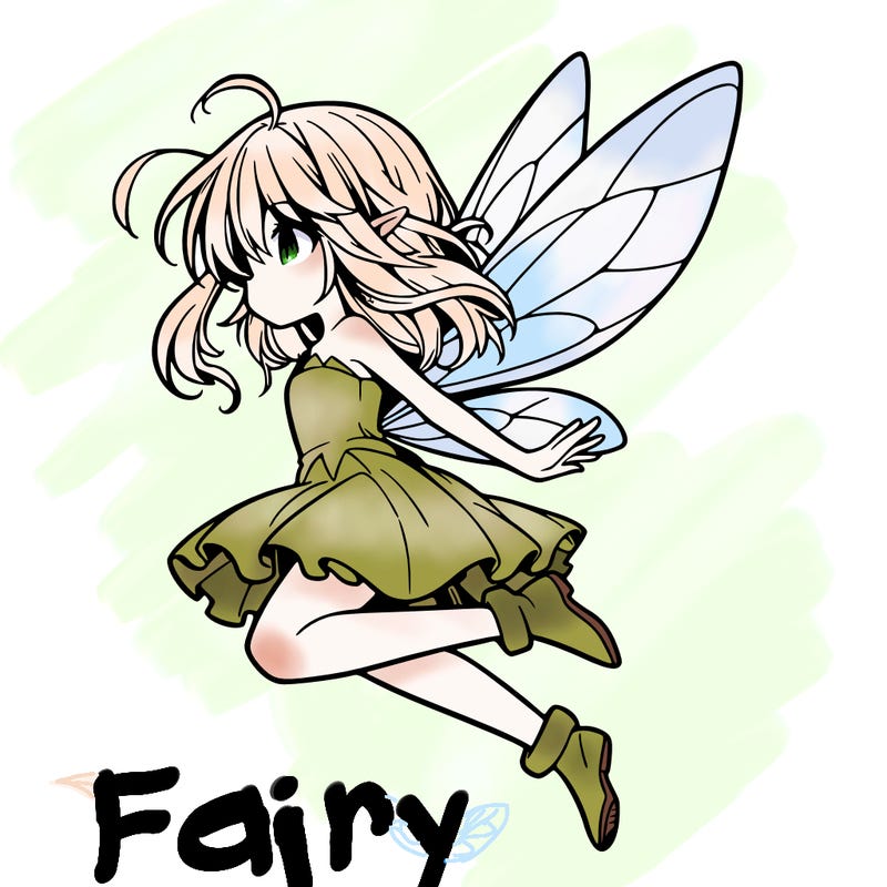 manga fairy flying