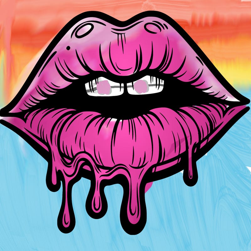 lips that look realistic and drip