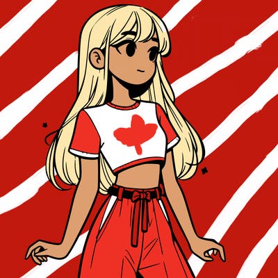 girl in a cute crop top
