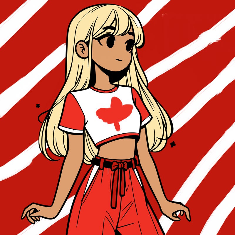 girl in a cute crop top