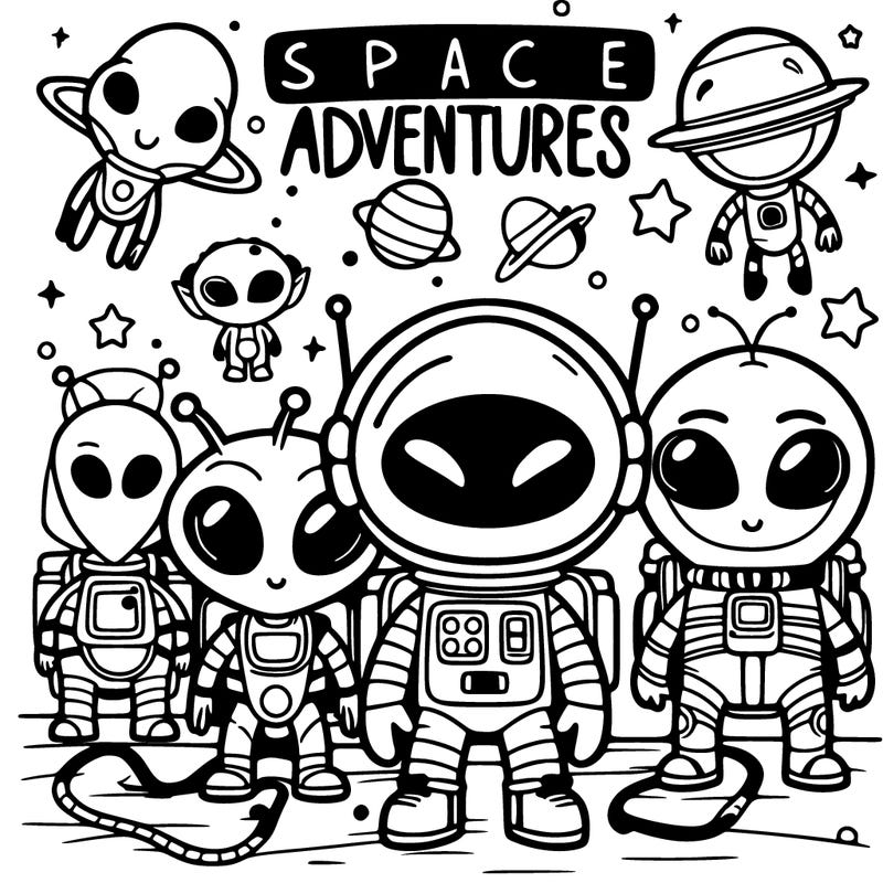 space adventures with alien friends