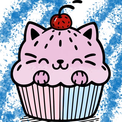 cat cupcake