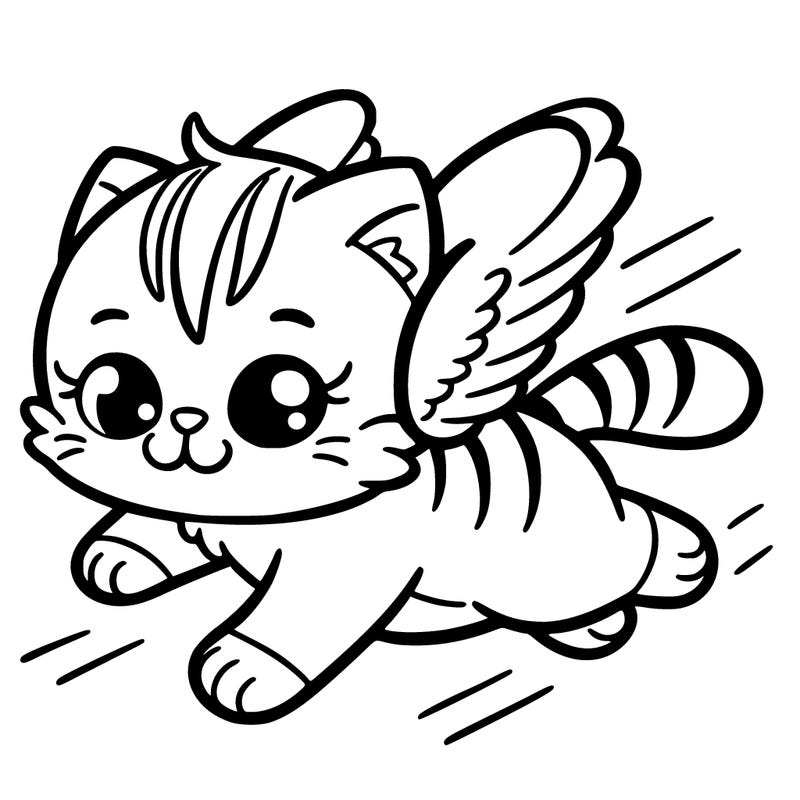 kitty flying