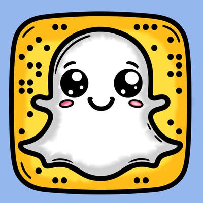 the real snapchat logo