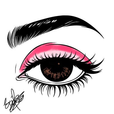 eye closed realistic