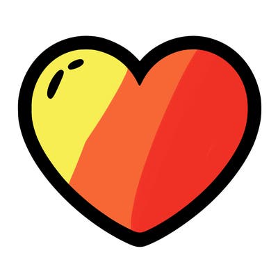 a blank heart
