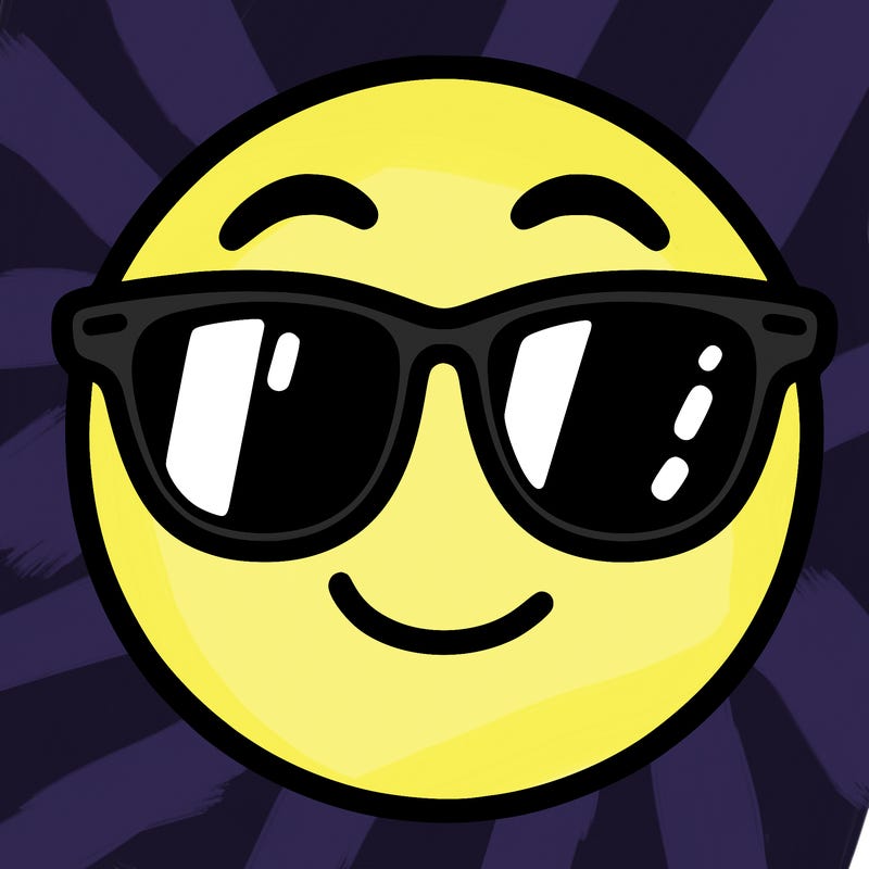 emoji with sunglasses