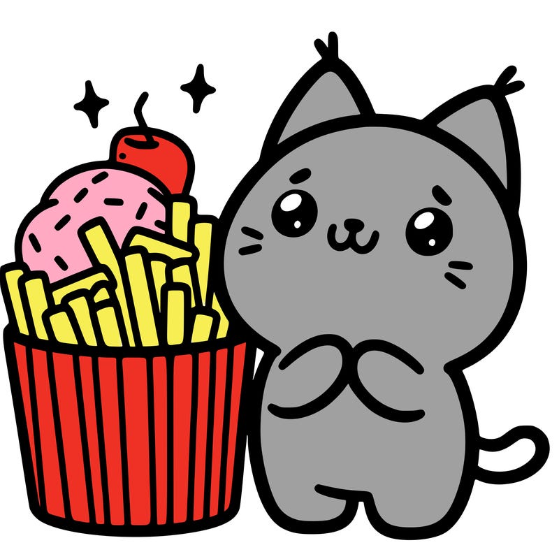 cute food cat