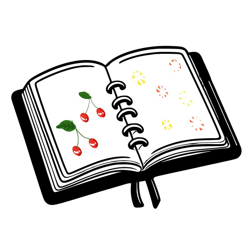 open note book blank