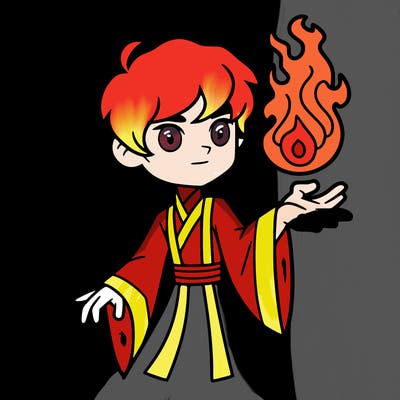 aang from avatar, the last airbender firebending