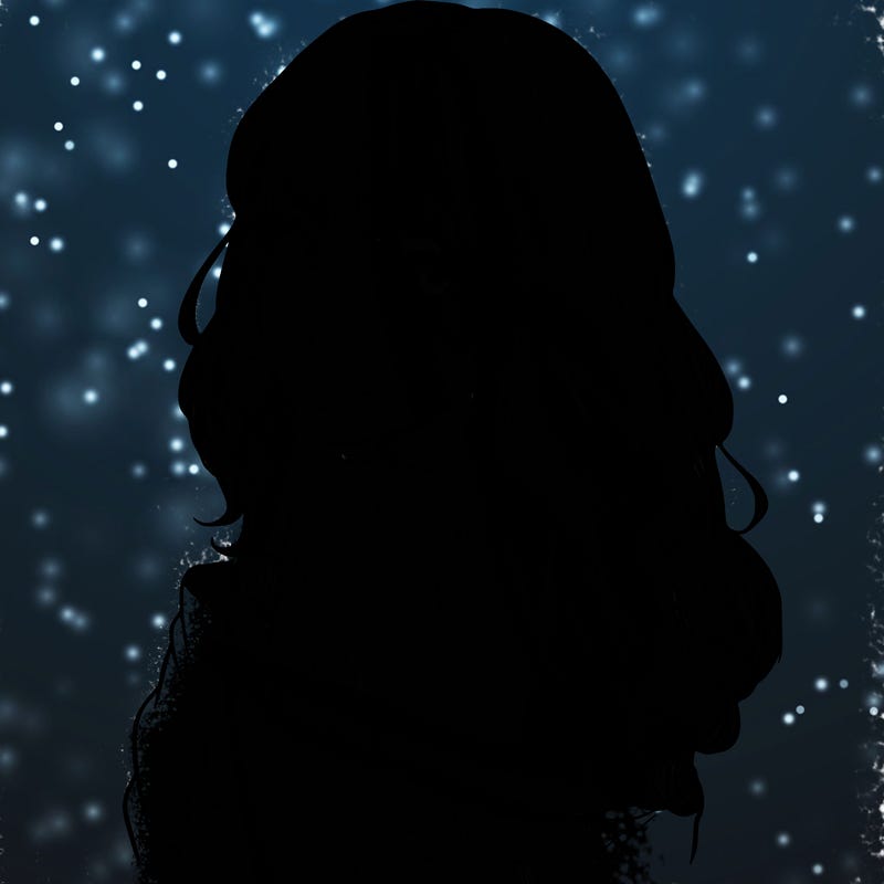 realistic girl with bangs looking over her shoulder