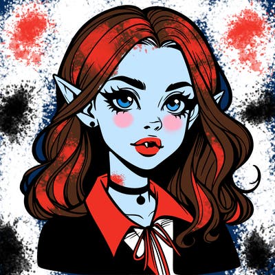 realistic vampire girl