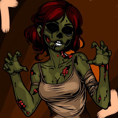realistic zombie girl