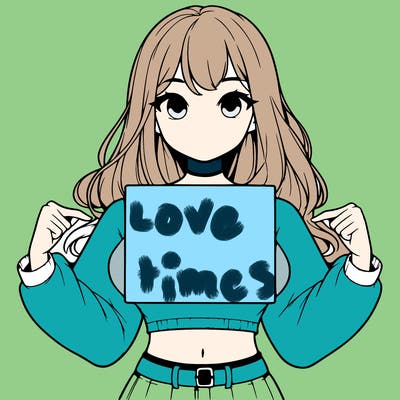 girl holding a blank sign in a long sleeve crop top