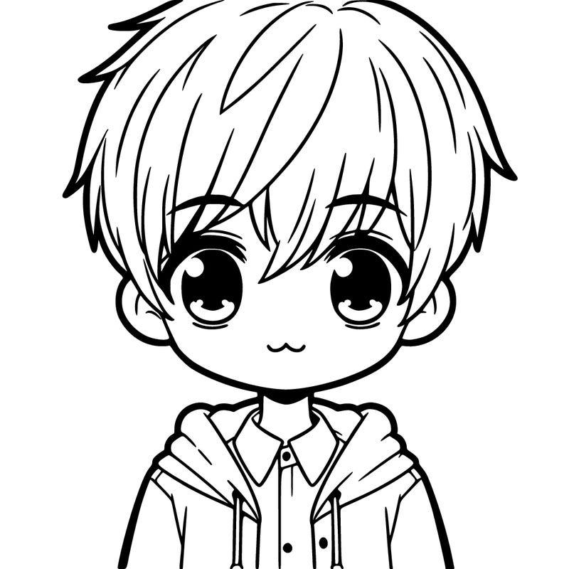 cute manga boy