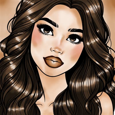 beautiful realistic girl