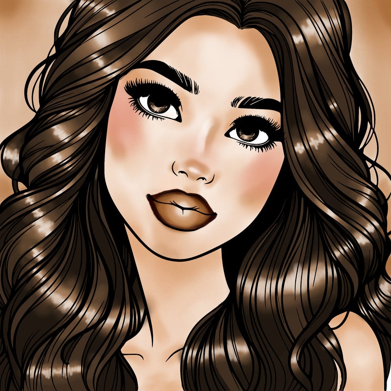 beautiful realistic girl