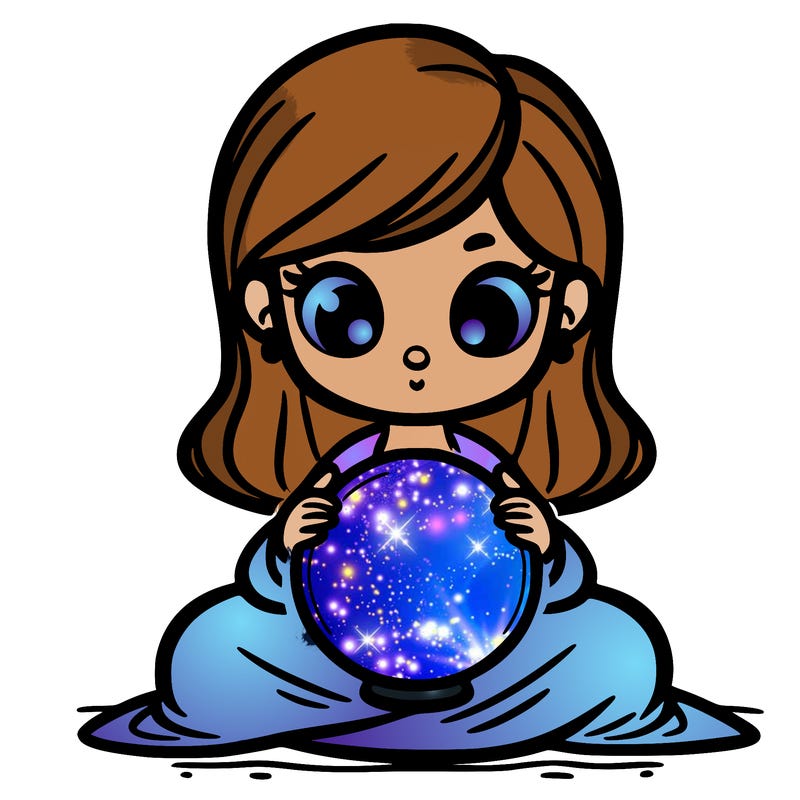 girl with a glowing orb