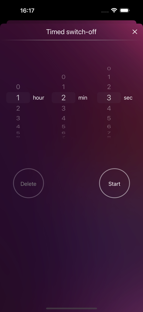 Irish Radio Live - Ireland - Interface for setting a sleep timer in the Irish Radio Live app