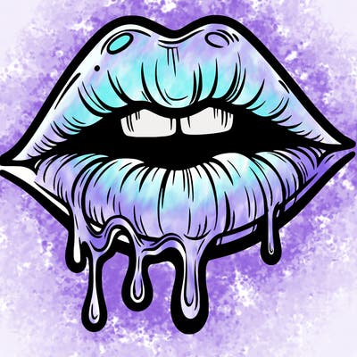 lips that look realistic and drip