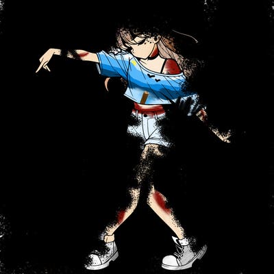 realistic girl danceing