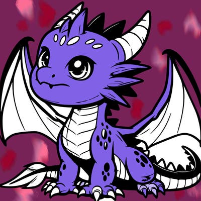 fierce baby night dragon