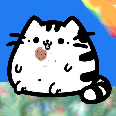 cute chubby pusheen cat